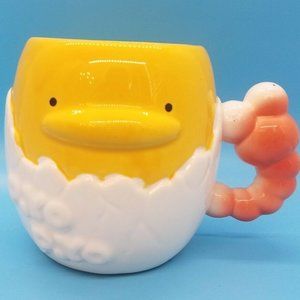 Piyo Piyo Duck Mascot Cracked Hatching Egg Novelty Ceramic Coffee Mug Tea Cup